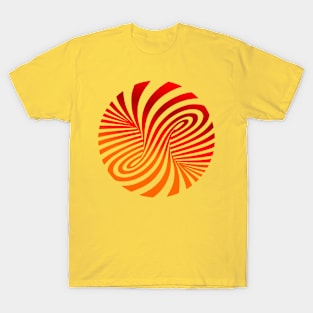 Red Vortex Twist T-Shirt